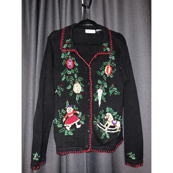 Ugly Christmas Sweater Xmas Cardigan Size Small - Picture 1 of 4